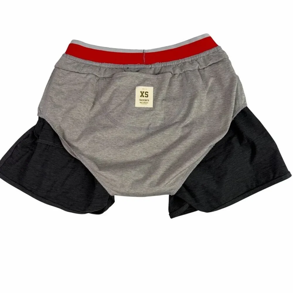 Tracksmith XS Session Shorts Gray